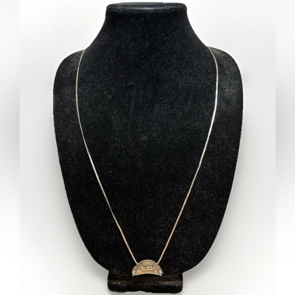 Sterling Jaguar Pendant & 30” Sterling Chain #4382